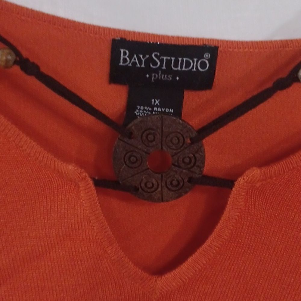Boho Orange Top  - Picture 3 of 5